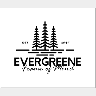 evergreene - Black Logo Posters and Art
